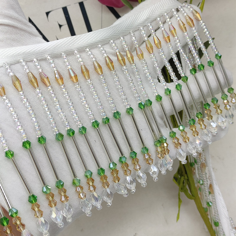 45x8cm Handmade Glass Crystal  - Vintage Sewing Textile ulasan dan harga