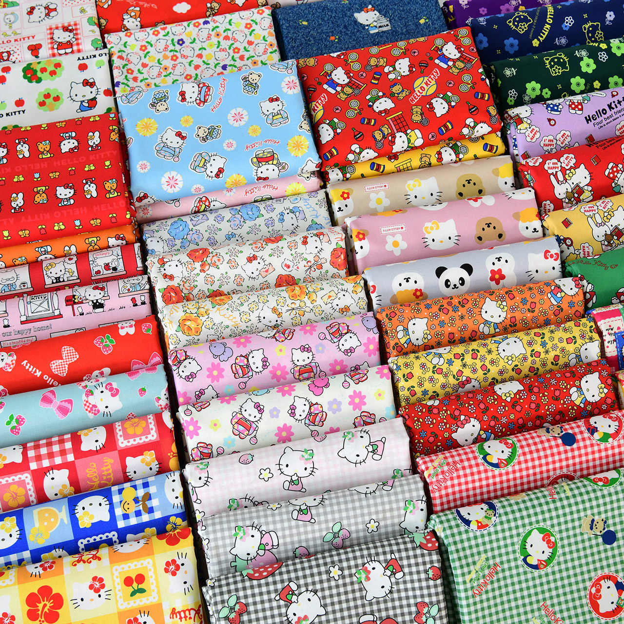 100% Cotton Hello Kitty Print  - Sewing Gauge Ruler ulasan dan harga