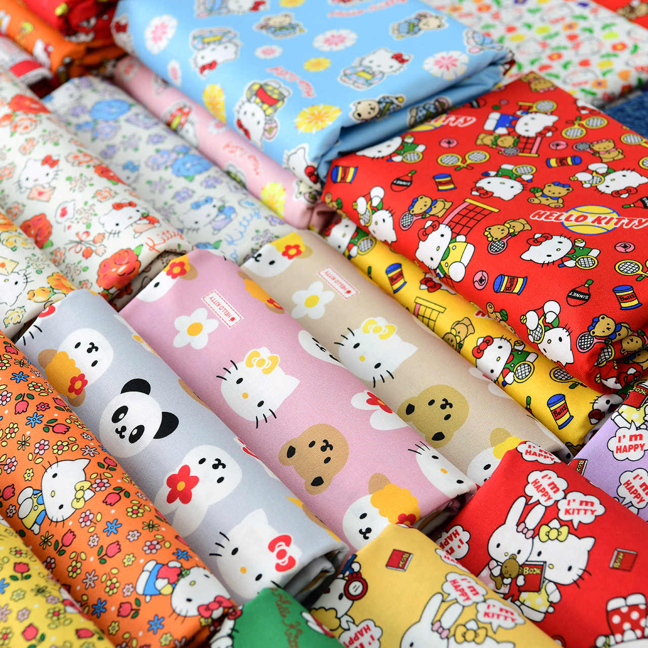 100% Cotton Hello Kitty Print  - Sewing Gauge Ruler ulasan dan harga