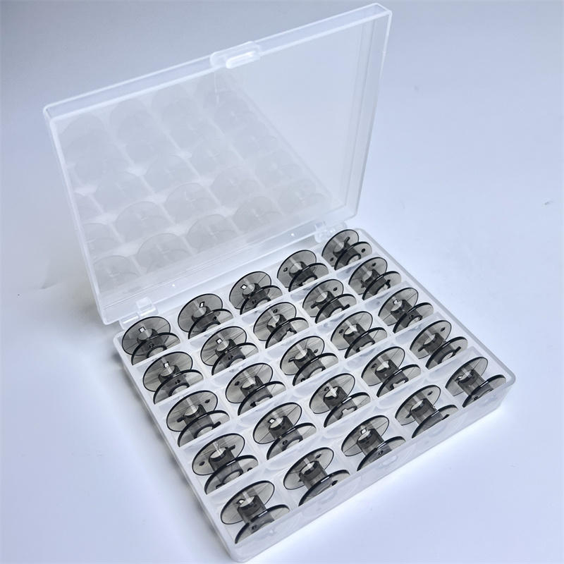 25 Grid Clear Empty Bobbins St - Textile Sewing Machine ulasan dan harga