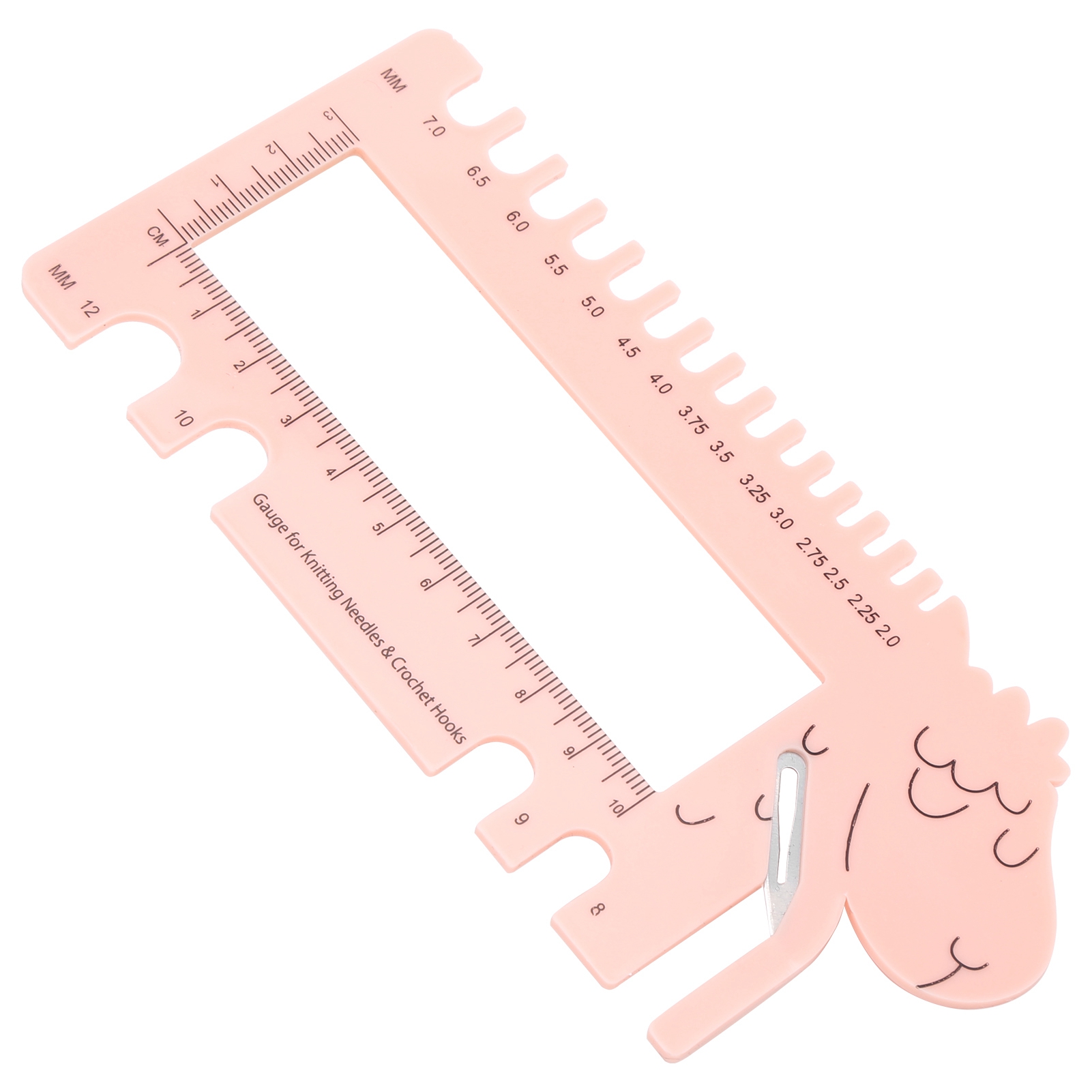 Ruler Plastic Sheep Shape Croc - Sewing Gauge Ruler ulasan dan harga